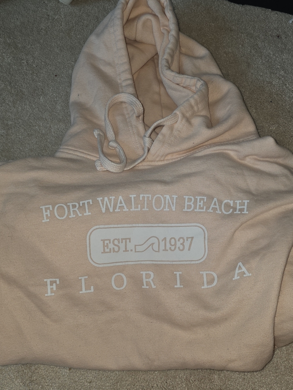 surf style Peach Fort Walton Beach Florida Hoodie